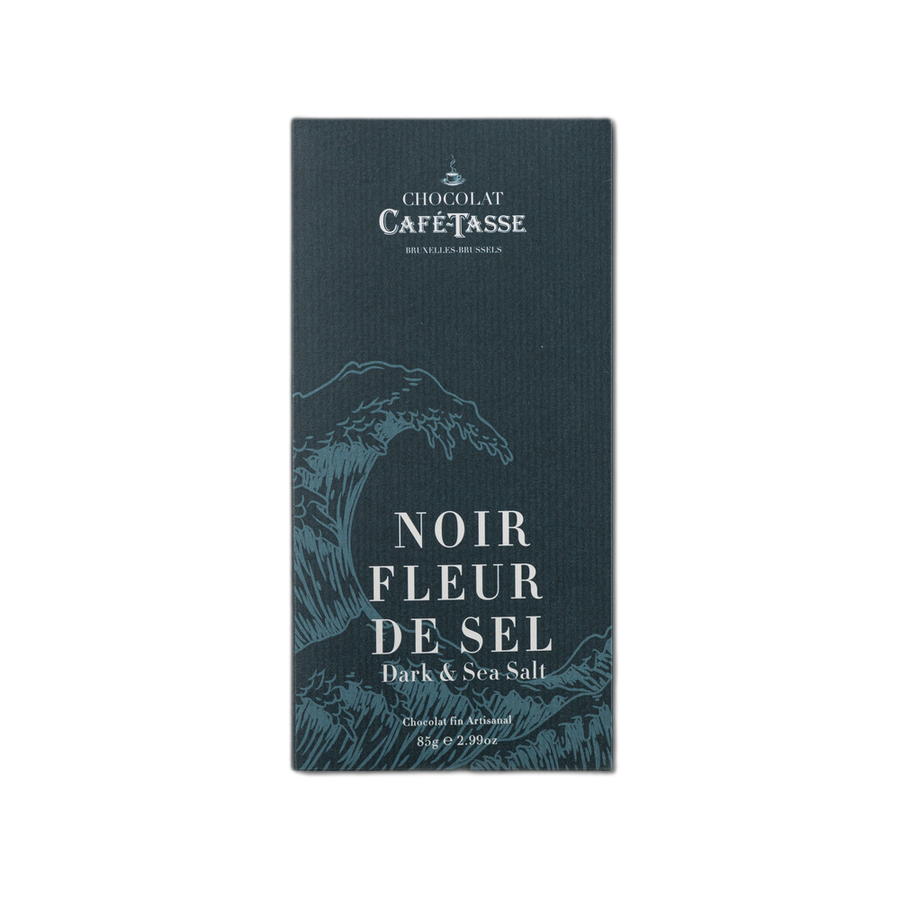 Шоколад темный (соль) Fleur de Sel dark chocolate bar CAFE-TASSE, 85г