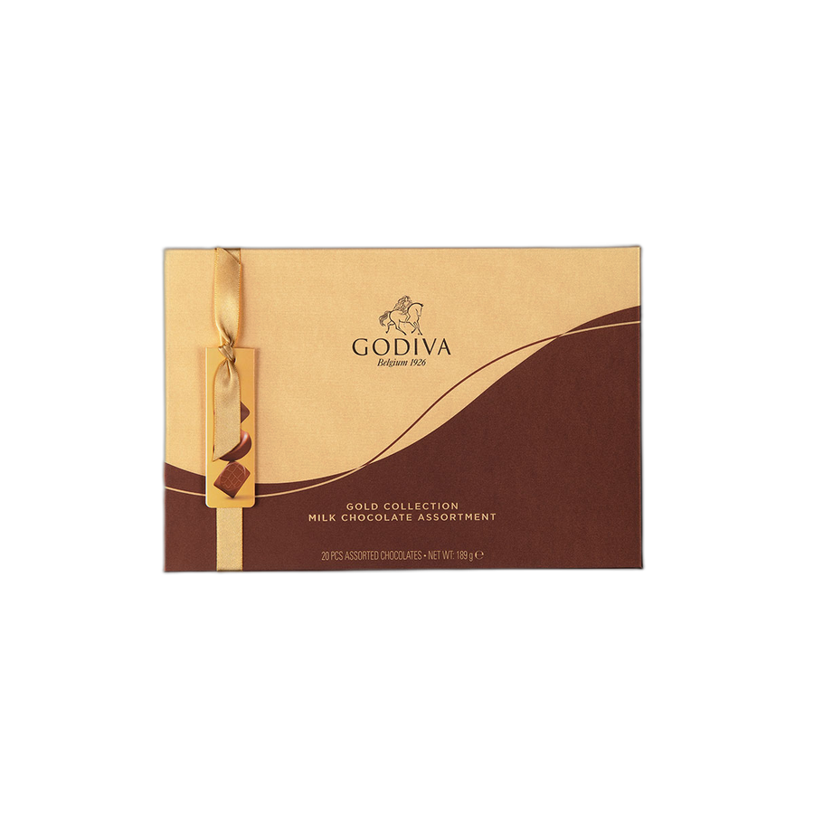 Шоколадные конфеты Godiva Connoisseur Milk 20шт, GODIVA, 189г
