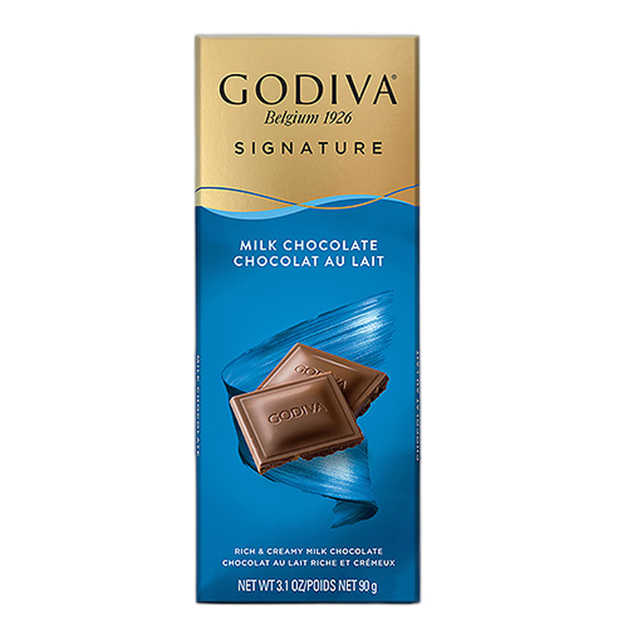 Шоколад молочный Godiva Signature Tablet: Milk Chocolate GODIVA, 90 гр