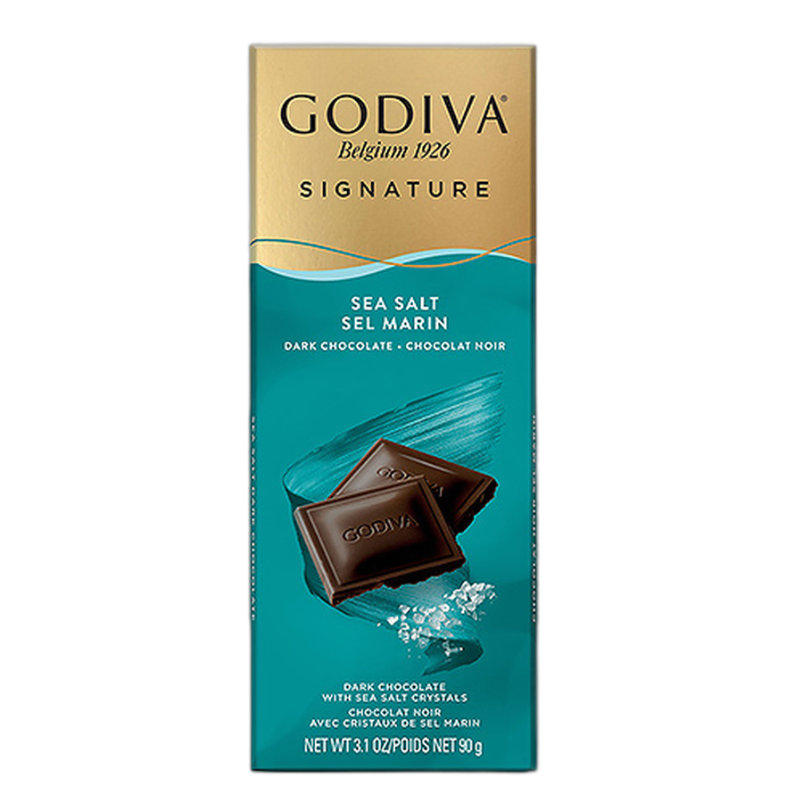 Шоколад темный (морская соль) Godiva Signature Tablet: Dark Sea Salt GODIVA, 90 гр