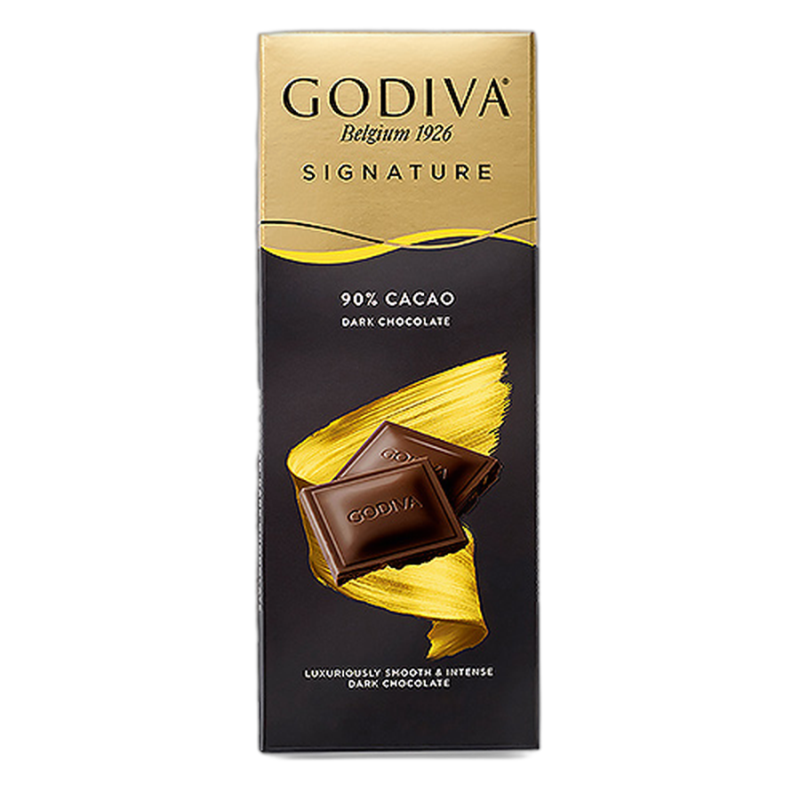 Шоколад темный Godiva Signature Tablet: Dark Chocolate 90% GODIVA, 90 гр