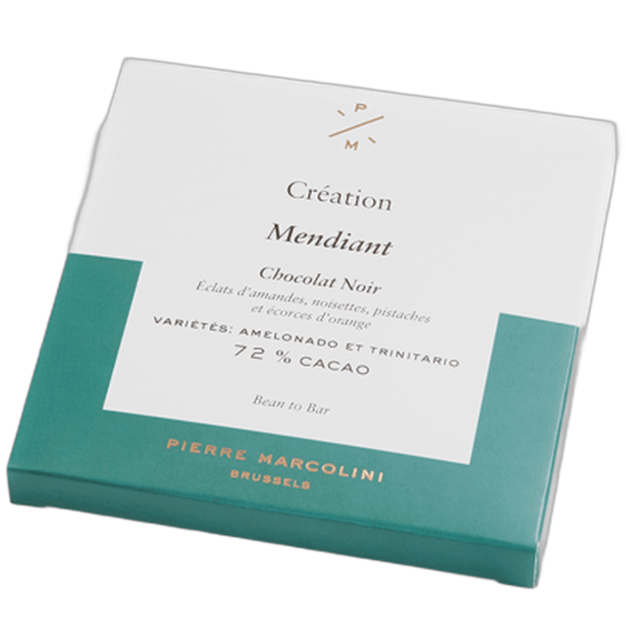 Шоколад плиточный, темный Mendiant tablet PIERRE MARCOLINI, 70гр