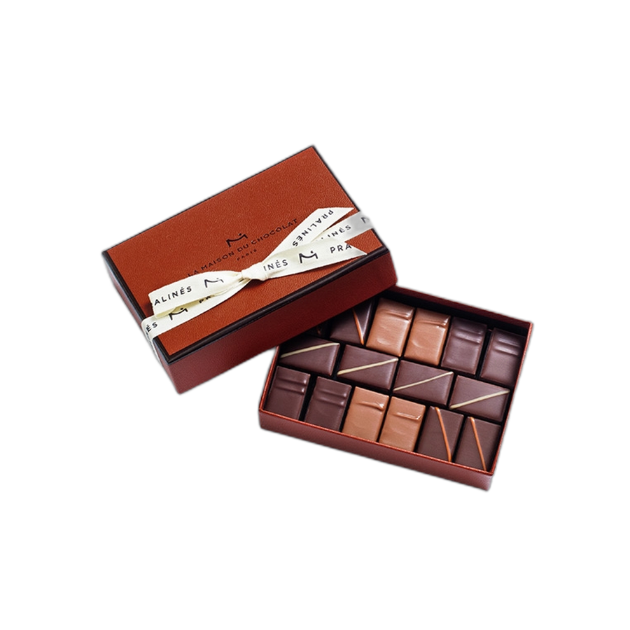 Шоколадные конфеты пралине Pralins Gift box 16шт LA MAISON, 116гр