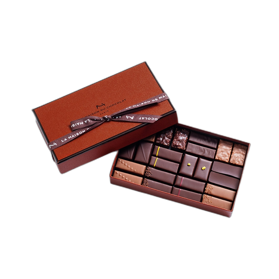 Шоколадные конфеты пралине, ганаш Coffret Maison Dark and Milk 24шт LA MAISON, 168гр