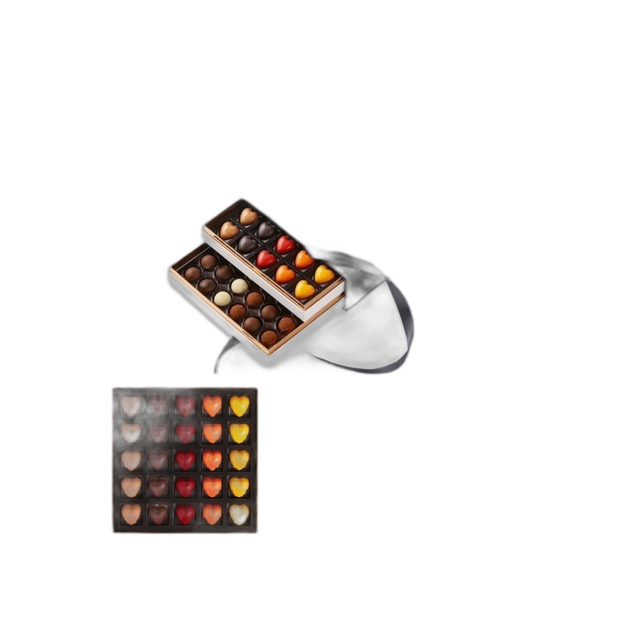 Шоколад PIERRE MARCOLINI в коробке ярусами, EMOTION, два яруса, 377г