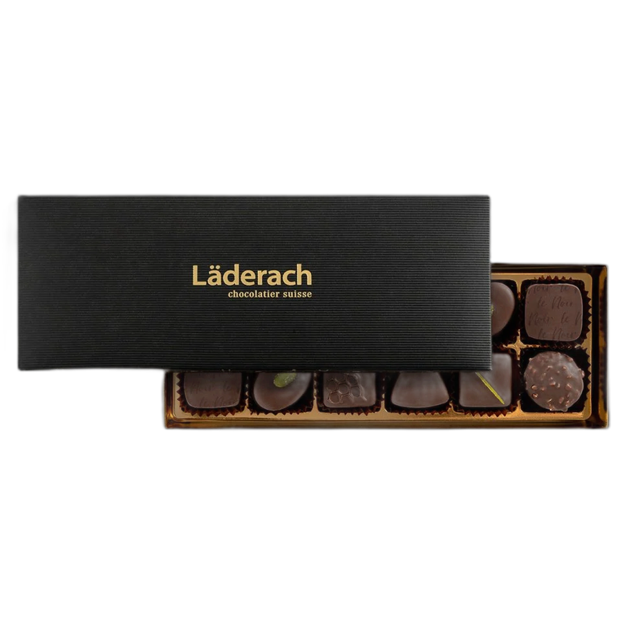 Пралине в горьком GRAND CRU шоколаде 12шт LADERACH, 140г