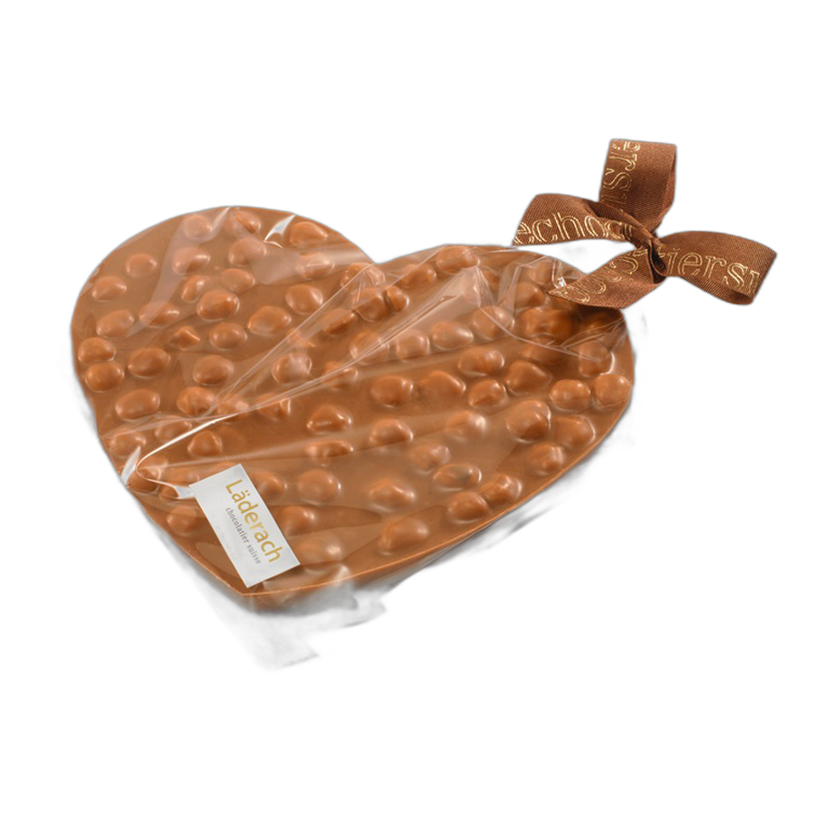 Шоколад молочный сердце (фундук) LADERACH, 200г